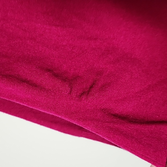 Elie Tahari Fushia 100 Cashmere V Neck Sweater Longline Quiet Luxury Large - Picture 6 of 10